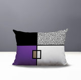 Looma Abstract Reversible Indoor/Outdoor Lumbar Pillow