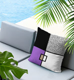 Looma Abstract Reversible Indoor/Outdoor Lumbar Pillow