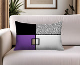 Looma Abstract Reversible Indoor/Outdoor Lumbar Pillow