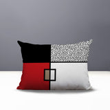 Looma Abstract Reversible Indoor/Outdoor Lumbar Pillow