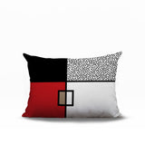 Looma Abstract Reversible Indoor/Outdoor Lumbar Pillow