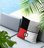 Looma Abstract Reversible Indoor/Outdoor Lumbar Pillow