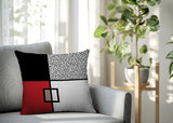 Looma Abstract Reversible Indoor/Outdoor Square Pillow