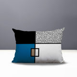 Looma Abstract Reversible Indoor/Outdoor Lumbar Pillow