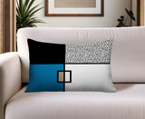 Looma Abstract Reversible Indoor/Outdoor Lumbar Pillow