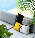 Looma Abstract Reversible Indoor/Outdoor Lumbar Pillow
