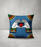 PolyTwill You Hand Sign Square Indoor/Outdoor Throw Pillow