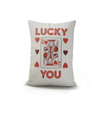 Luckyyou Faux Linen Lumber Pillow