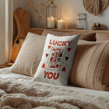Luckyyou Faux Linen Lumber Pillow