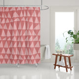 Lulu Geometric and Abstract Shower Curtain in Pink - view 2