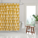 Lulu Geometric and Abstract Shower Curtain in Yellow - view 2