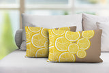 Lulu Yellow Botanical Reversible Indoor/Outdoor Rectangular Pillow