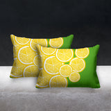 Lulu Yellow Botanical Reversible Indoor/Outdoor Rectangular Pillow