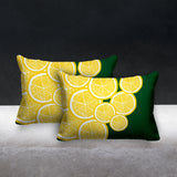 Lulu Yellow Botanical Reversible Indoor/Outdoor Rectangular Pillow