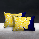 Lulu Yellow Botanical Reversible Indoor/Outdoor Rectangular Pillow