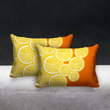 Lulu Yellow Botanical Reversible Indoor/Outdoor Rectangular Pillow