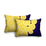 Lulu Yellow Botanical Reversible Indoor/Outdoor Rectangular Pillow