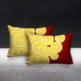 Lulu Yellow Botanical Reversible Indoor/Outdoor Rectangular Pillow