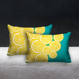 Lulu Yellow Botanical Reversible Indoor/Outdoor Rectangular Pillow