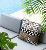 Lumo Abstract Reversible Indoor/Outdoor Square Pillow