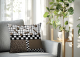 Lumo Abstract Reversible Indoor/Outdoor Square Pillow