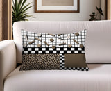 Lumo Abstract Reversible Indoor/Outdoor Lumbar Pillow