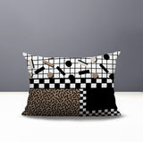 Lumo Abstract Reversible Indoor/Outdoor Lumbar Pillow