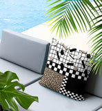 Lumo Abstract Reversible Indoor/Outdoor Square Pillow