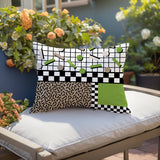 Lumo Abstract Reversible Indoor/Outdoor Lumbar Pillow