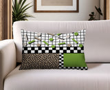 Lumo Abstract Reversible Indoor/Outdoor Lumbar Pillow