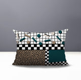 Lumo Abstract Reversible Indoor/Outdoor Lumbar Pillow