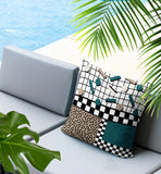 Lumo Abstract Reversible Indoor/Outdoor Square Pillow