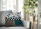 Lumo Abstract Reversible Indoor/Outdoor Square Pillow