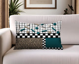 Lumo Abstract Reversible Indoor/Outdoor Lumbar Pillow