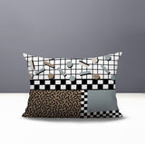 Lumo Abstract Reversible Indoor/Outdoor Lumbar Pillow
