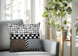 Lumo Abstract Reversible Indoor/Outdoor Square Pillow