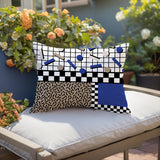 Lumo Abstract Reversible Indoor/Outdoor Lumbar Pillow