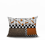 Lumo Abstract Reversible Indoor/Outdoor Lumbar Pillow