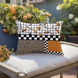 Lumo Abstract Reversible Indoor/Outdoor Lumbar Pillow
