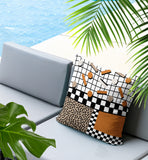 Lumo Abstract Reversible Indoor/Outdoor Square Pillow
