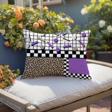 Lumo Abstract Reversible Indoor/Outdoor Lumbar Pillow
