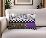 Lumo Abstract Reversible Indoor/Outdoor Lumbar Pillow