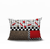 Lumo Abstract Reversible Indoor/Outdoor Lumbar Pillow