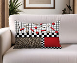 Lumo Abstract Reversible Indoor/Outdoor Lumbar Pillow