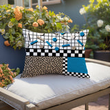 Lumo Abstract Reversible Indoor/Outdoor Lumbar Pillow