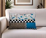 Lumo Abstract Reversible Indoor/Outdoor Lumbar Pillow