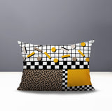 Lumo Abstract Reversible Indoor/Outdoor Lumbar Pillow