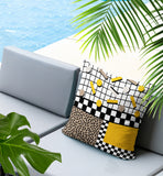 Lumo Abstract Reversible Indoor/Outdoor Square Pillow
