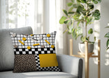 Lumo Abstract Reversible Indoor/Outdoor Lumbar Pillow