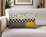 Lumo Abstract Reversible Indoor/Outdoor Lumbar Pillow